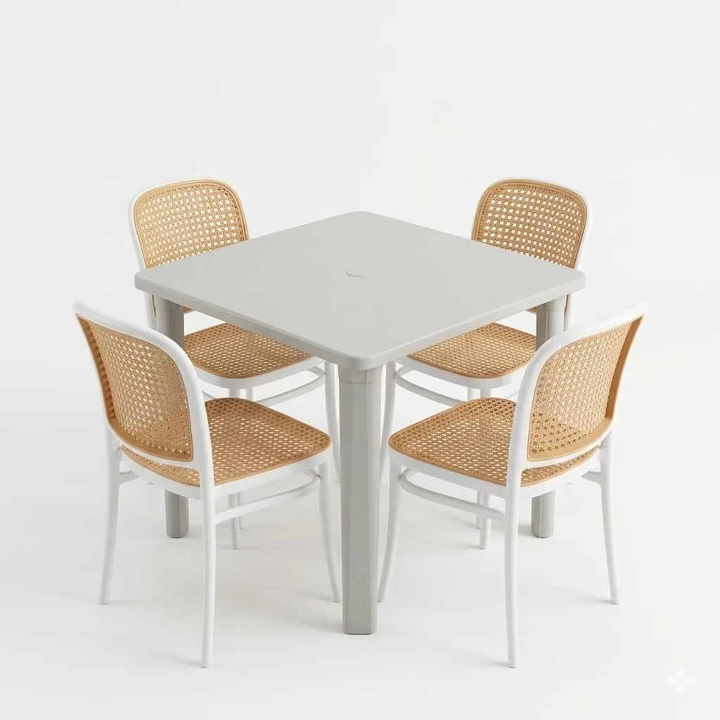 Conjunto mesa e cadeira